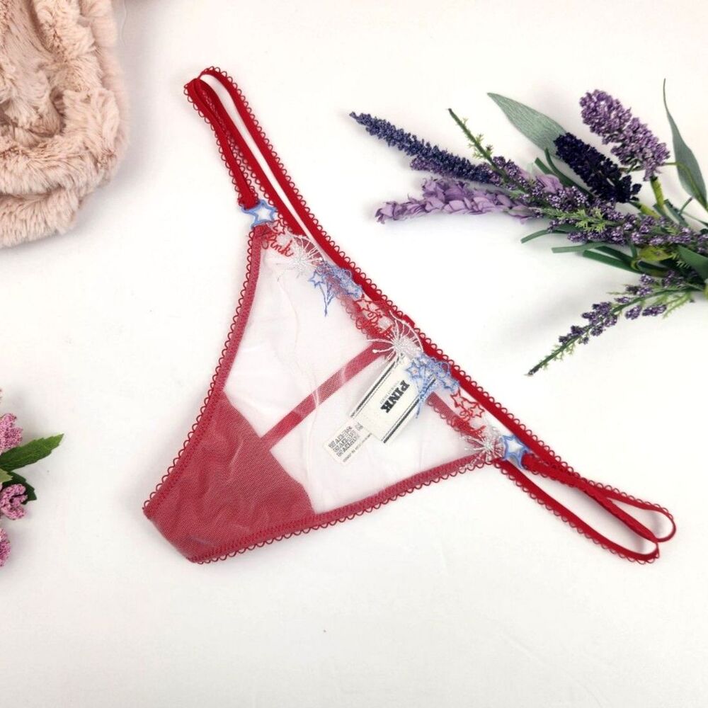 LARGE {Victoria's Secret} American Stars Thong